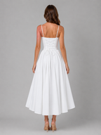 Corset Full Skirt Midi Dress