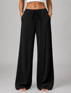 Crinkle Wide Leg Trousers