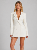 Double-Breasted Blazer Dress