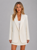 Double Breasted Blazer – Oversized Tailored Jacket