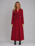 Double Breasted Long Coat – Tailored Maxi Overcoat