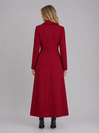 Double Breasted Long Coat – Tailored Maxi Overcoat