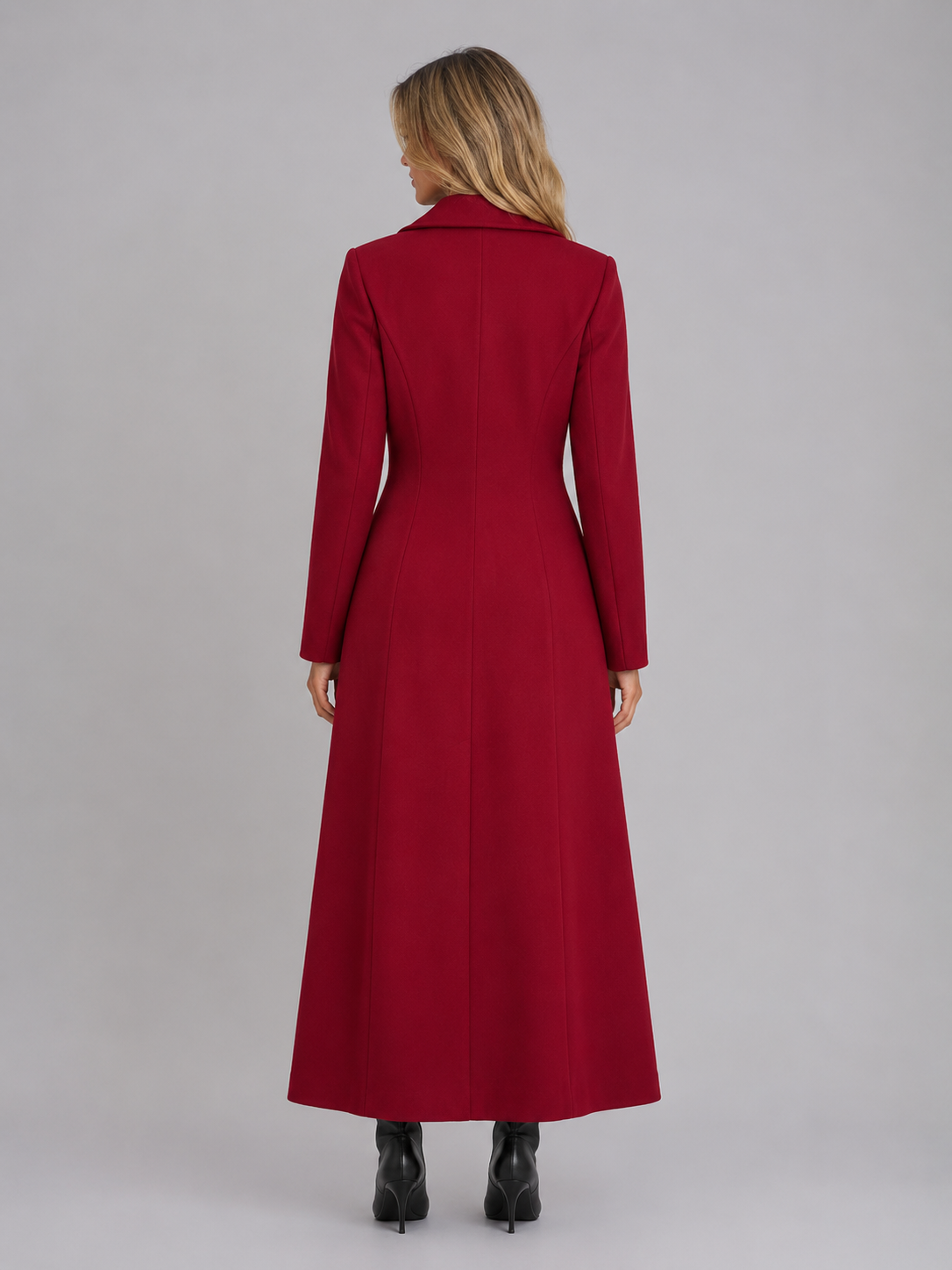 Double Breasted Long Coat – Tailored Maxi Overcoat