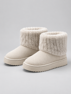Faux Fur Ankle Boots – Warm Fleece Lined Winter Shoes