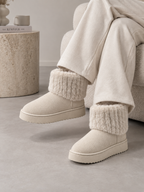 Faux Fur Ankle Boots – Warm Fleece Lined Winter Shoes