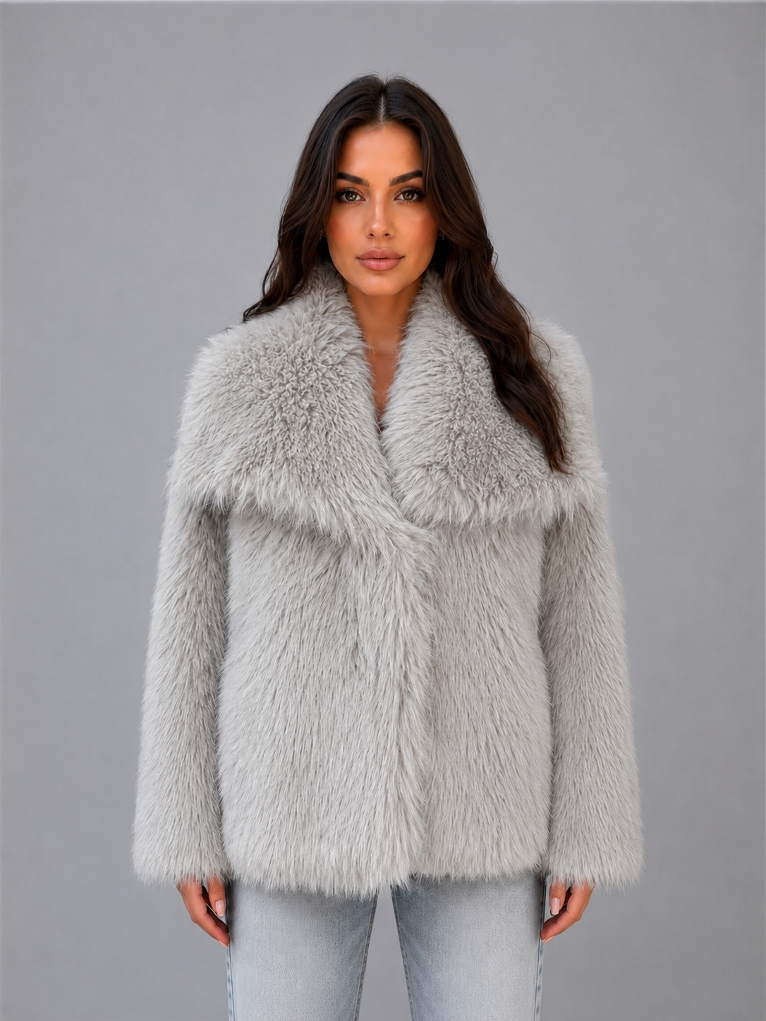 Faux Fur Jacket – Soft Cosy Winter Coat