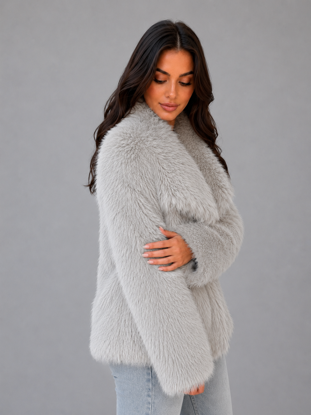 Faux Fur Jacket – Soft Cosy Winter Coat