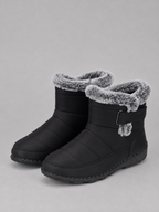 Faux Fur Lined Snow Boots – Warm Winter Ankle Boots