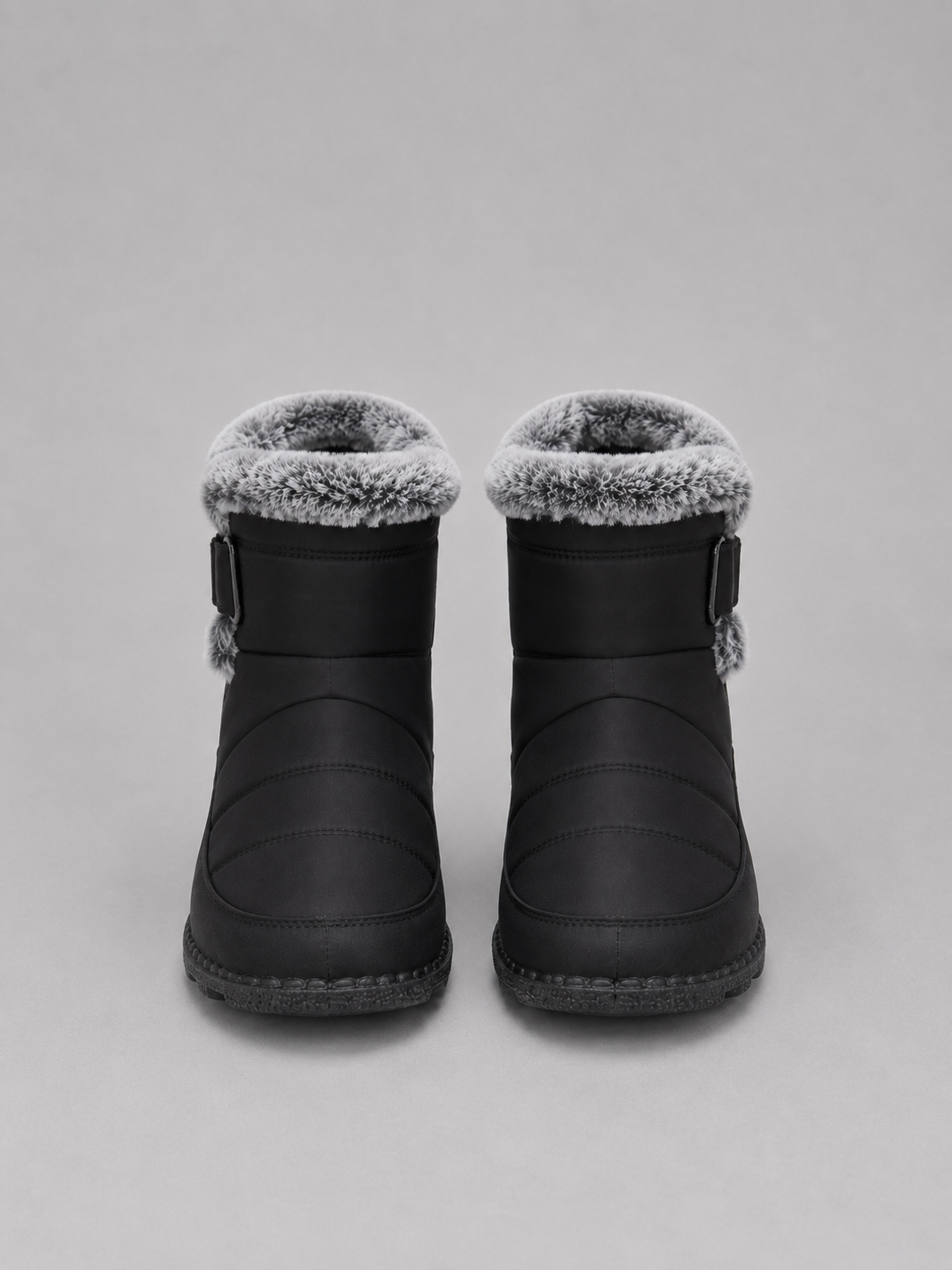 Faux Fur Lined Snow Boots – Warm Winter Ankle Boots