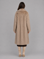 Faux Fur Long Coat – Oversized Plush Winter Jacket