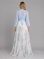 Floral Chiffon Maxi Dress