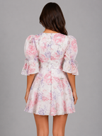 Floral Chiffon Mini Dress