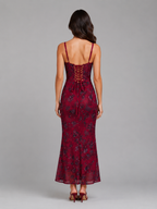 Floral Corset Maxi Dress