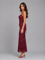 Floral Corset Maxi Dress