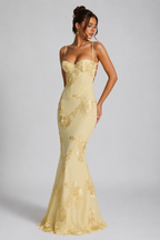 Floral Corset Maxi Dress