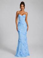 Floral Corset Maxi Dress