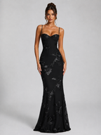 Floral Corset Maxi Dress