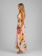 Floral Halter Maxi Dress