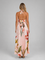 Floral Halter Maxi Dress