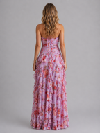 Floral Halter Maxi Dress