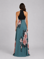 Floral Halter Maxi Dress