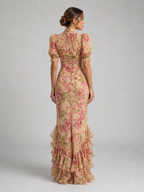Floral Ruffle Maxi Dress