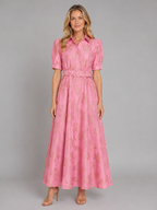Floral Jacquard Maxi Dress
