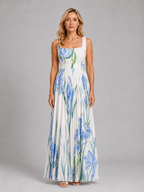 Floral A-Line Maxi Dress