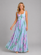 Floral A-Line Maxi Dress