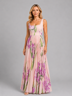 Floral A-Line Maxi Dress