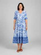 Floral Tiered Midi Dress