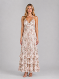 Women's Beaded Halter Maxi Dress