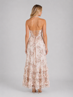 Beaded Halter Maxi Dress