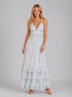 Beaded Halter Maxi Dress