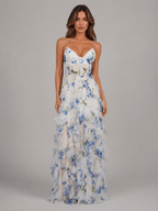 Floral Ruffle Maxi Dress