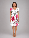 Women's Floral Ruffle Mini Dress