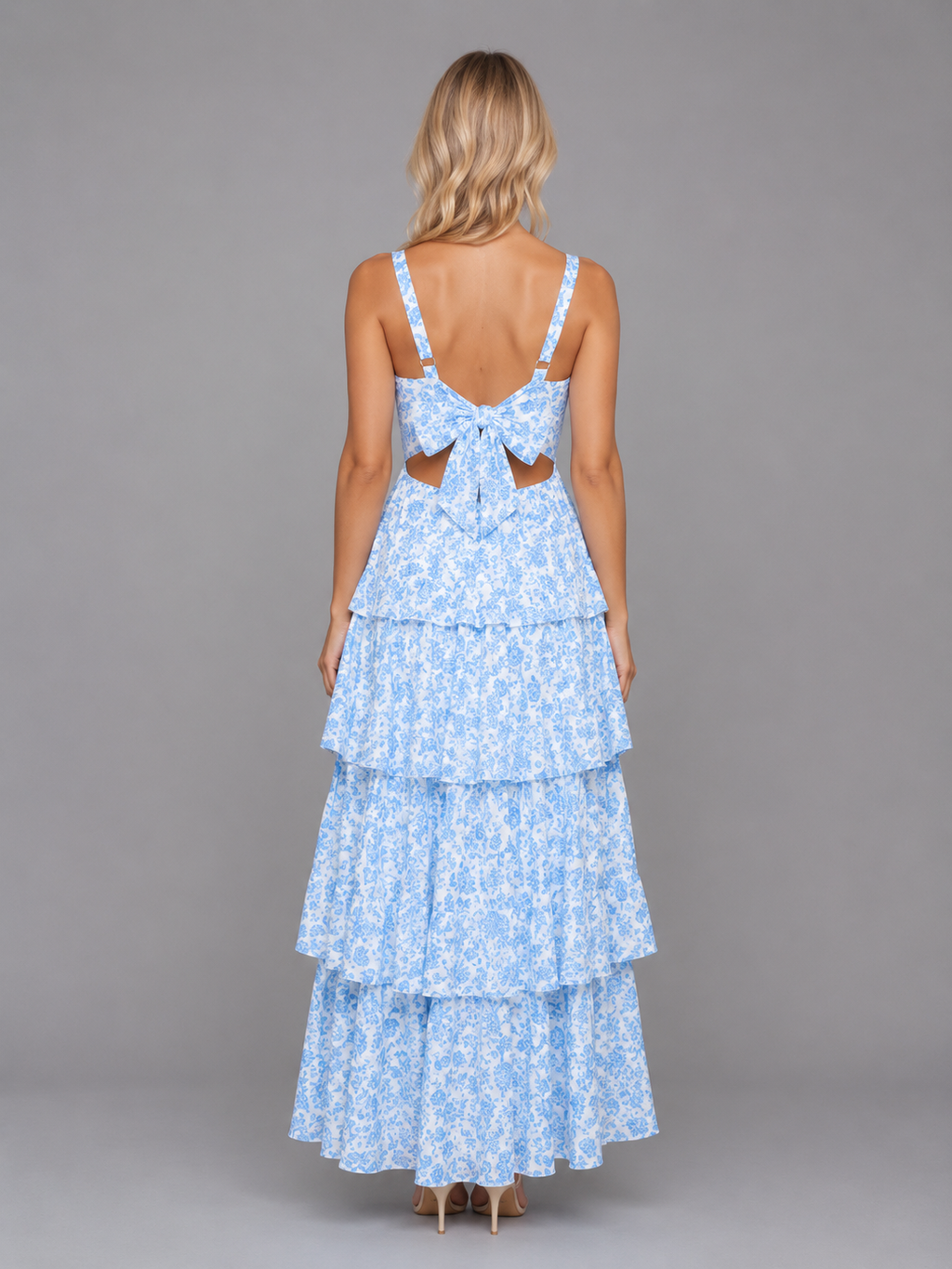 Women's Floral Tiered Maxi Dress