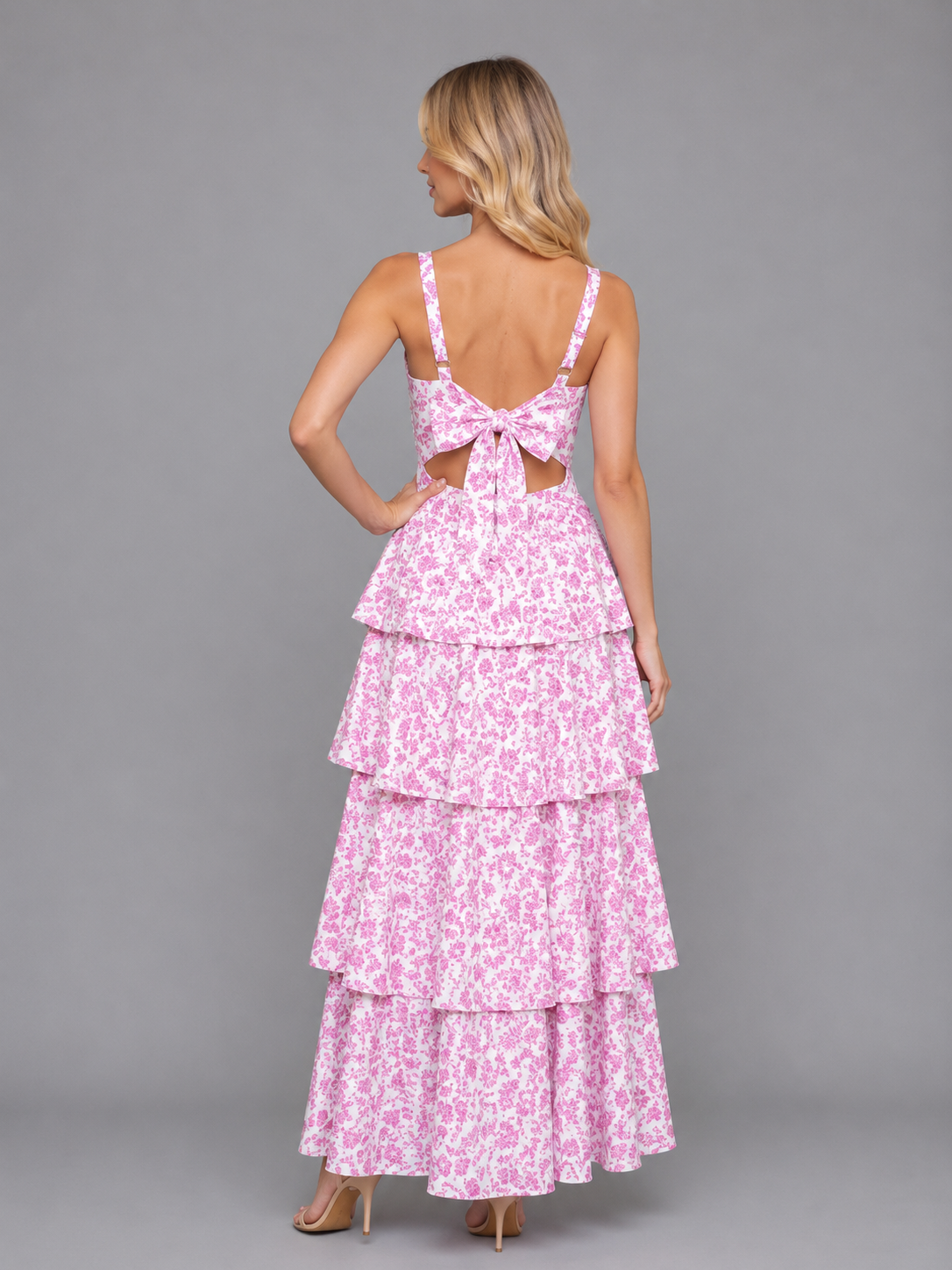 Women's Floral Tiered Maxi Dress