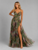 Floral V-Neck Maxi Dress