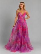 Floral V-Neck Maxi Dress
