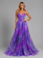 Floral V-Neck Maxi Dress