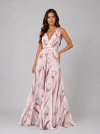 Floral V-Neck Maxi Dress