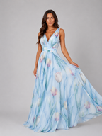 Floral V-Neck Maxi Dress
