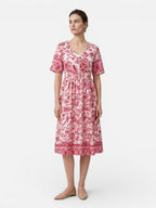 Floral V-Neck Midi Dress