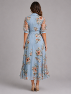 Floral Wrap Maxi Dress
