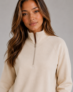 Half Zip Lounge Set – Relaxed Two Piece Co-Ord