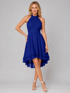 Halter Neck Chiffon Dress