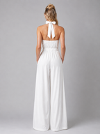 Halter Neck Wide Leg Jumpsuit