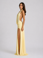 Backless Halterneck Maxi Dress