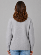 Heart Button Cardigan – Soft Knit V-Neck Button-Up Style